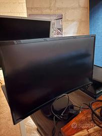 6 monitor + 9 tastiere PC funzionanti lotto unico
