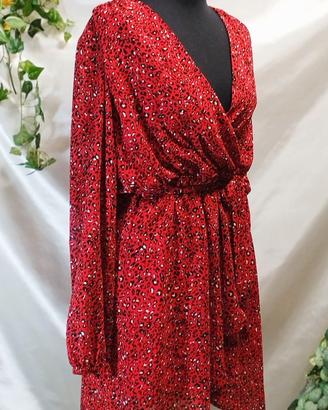 Abito Donna rosso Only feste occasioni Tg IT 42 EU