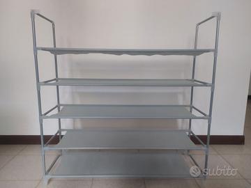 Scarpiera componibile 5 ripiani