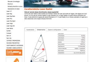 Barca a vela   laser 4,20 con accessori