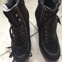 Scarpe tronchetto stivaletti marrone invernale mis
