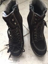 Scarpe tronchetto stivaletti marrone invernale mis