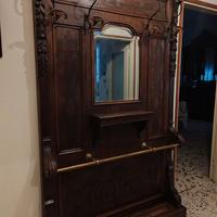 Appendiabiti/portaombrelli antico in legno '800