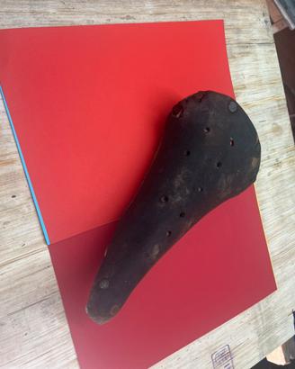 Sella cuoio bici d’epoca anni 50