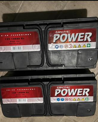 2 Batterie auto NUOVE 12V 100Ah 860A (EN) 