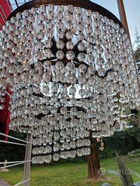 Lampadario anni 60 in cristallo 