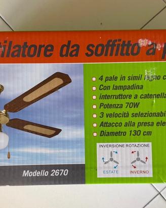 Ventilatore da soffitto a pale