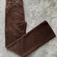 Pantalone Wrangler in velluto marrone 36 donna