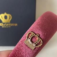 Cerchietto Dolce & Gabbana velluto rosa scuro box