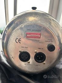 luci teatro, disco n. 2 par proel dmx