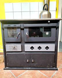 🔥 Cucina economica a legna con forno – 3 fuochi –