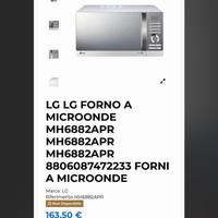 Forno a microonde LG