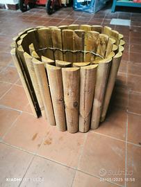 Aiuola bordura in legno in rotolo 