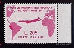 ITALIA - 1961 Gronchi rosa - "Tappabuchi"