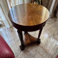 Tavolino intarsiato stile classico/impero