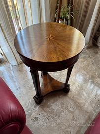 Tavolino intarsiato stile classico/impero
