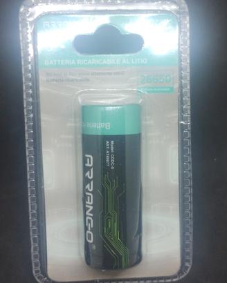 batteria al litio ricaricabile 26650 3000mAh nuova