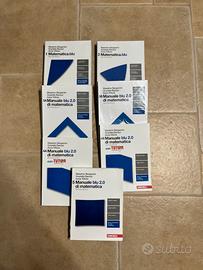 Lotto manuale blu di matematica