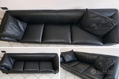 Divano 3 posti in ecopelle di qualità – 210 cm