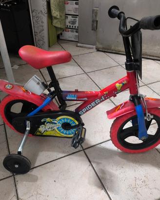 bici da bambino spiderman 