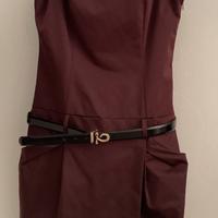 Completo elegante bordeaux  Tubino + Giacca