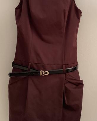 Completo elegante bordeaux  Tubino + Giacca