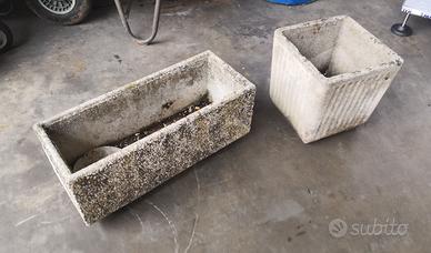 vasi cemento ghiaino esterno interno giardino