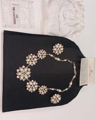 collier e orecchini De Liguoro bijoux sposa