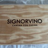 Cassetta grande in legno per bottiglie di vino