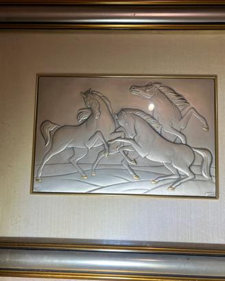 Quadro laminato in argento 925