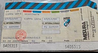 Fascicolo Inter Bayern coppa UEFA 1988