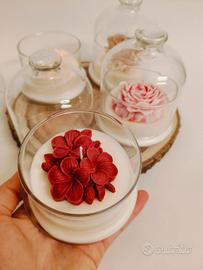 Campana vetro Candela Bomboniera 