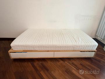 letto singolo Mandal +materasso Ikea 