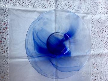 Centrotavola Bormioli vetro blu