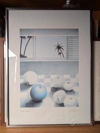 Poster d'arte vintage anni 80 fine art  70x50 cm