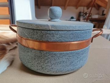 Pentola di pietra ollare 22cm