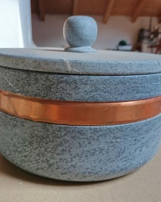 Pentola di pietra ollare 22cm