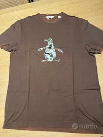 T-shirt uomo Penguin tg XL. Marrone
