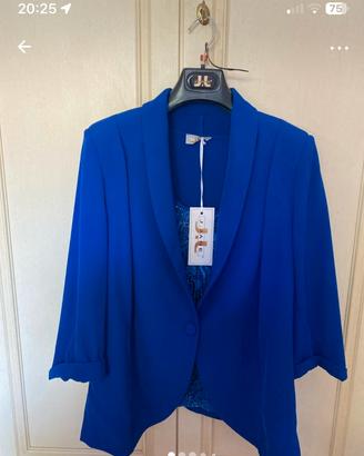 Abito 3 pezzi da cerimonia taglia 52 blu