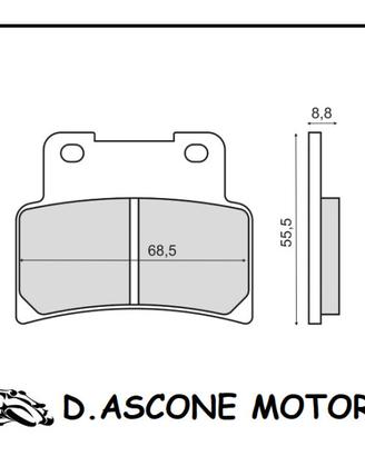 Coppia pastiglie freno anteriori organiche Kymco X