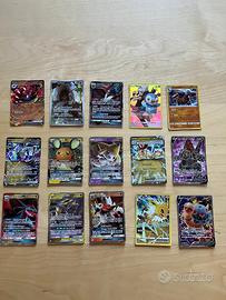 lotto carte pokemon rare gx ex e v
