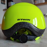 Casco Bebè BTWIN 500 Decathlon giallo fluo