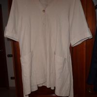 Sahariana donna lino cotone beige tg 44 giacca