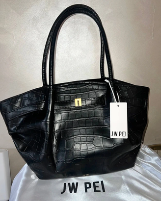 Borsa Jw Pei Hana nera coccodrillo nuova