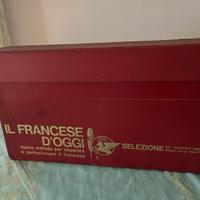 Corso vintage di francese con dischi 45