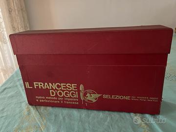 Corso vintage di francese con dischi 45