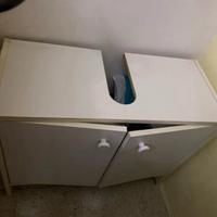 Mobiletto bagno bianco