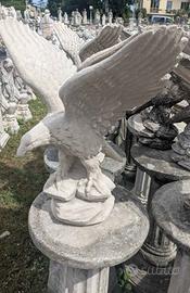 Statua Aquila in cemento e polvere di marmo