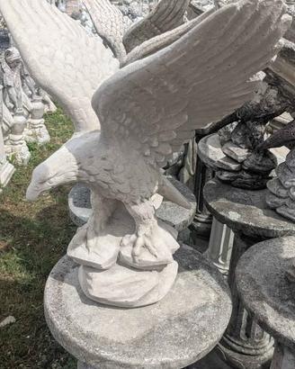 Statua Aquila in cemento e polvere di marmo
