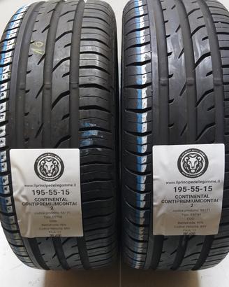 2 GOMME 195 55 15 CONTINENTAL A55171